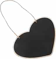 ハート型装飾の木製黒板 Amazon | NAMOARLY 木製黒板メッセージボード ハート型 取り外し